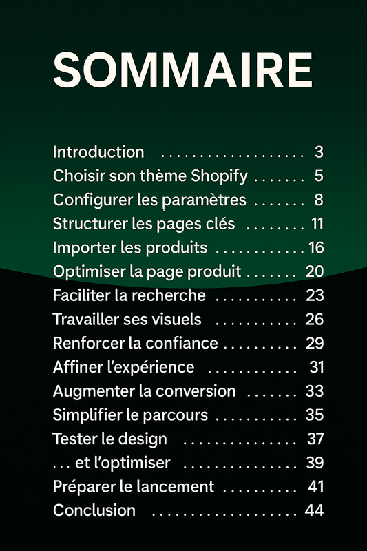 Guide Webdesign Shopify : Crée une boutique qui convertit